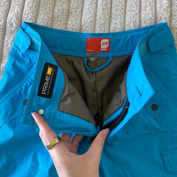 Orage Electric Blue Cargo Snow Pants | Womens Adult Ski Snowboard Pant Y2K - Picture 9 of 16